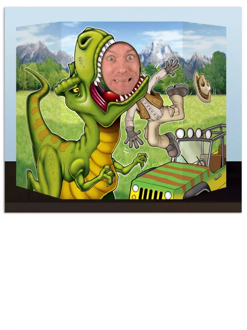 Photo du produit Passe tête dinosaure 94 x 63,5 cm