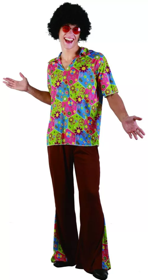 Photo du produit Déguisement hippie pantalon evasé homme