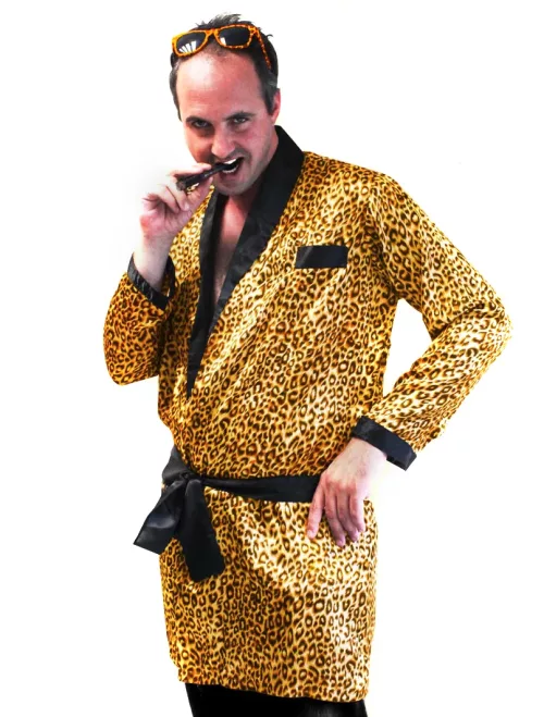 Photo du produit Peignoir léopard homme