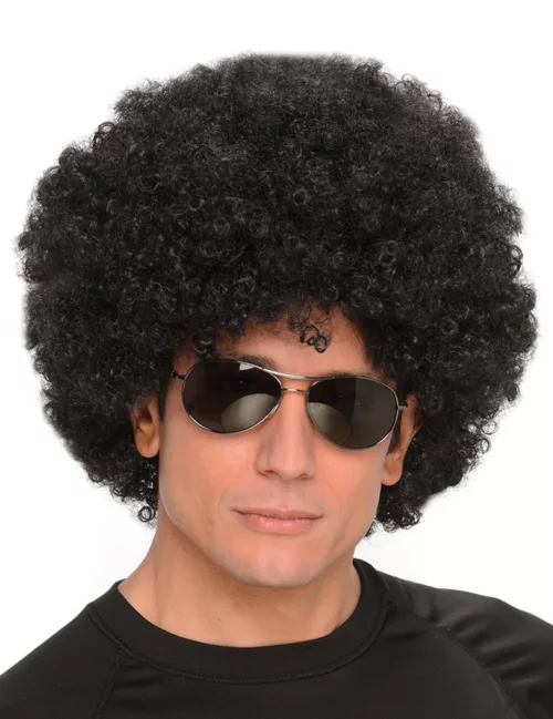 Photo du produit Perruque afro disco noire adulte