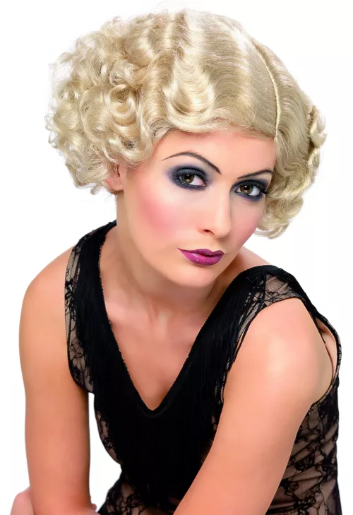 Photo du produit Perruque cabaret ondulée blonde femme