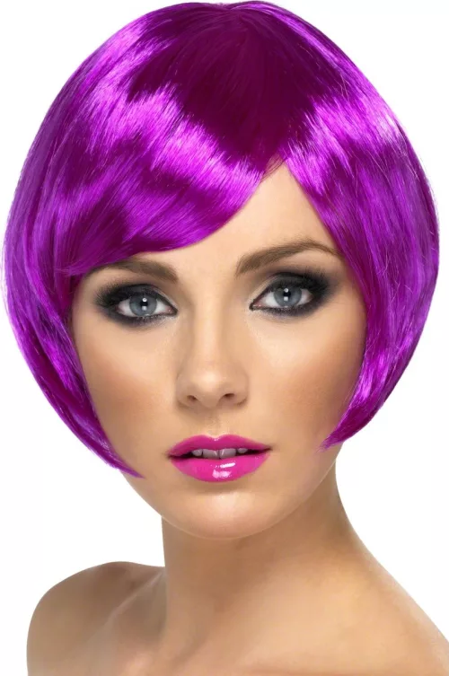 Photo du produit Perruque cabaret courte violette femme