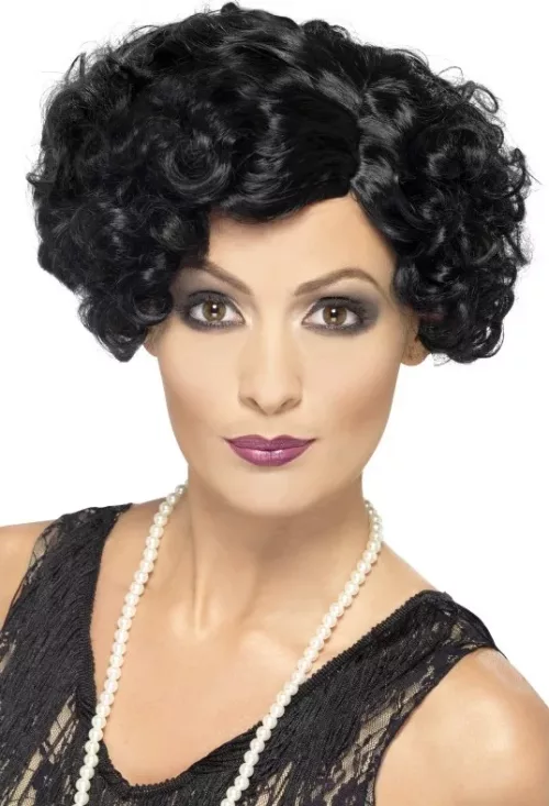 Photo du produit Perruque cabaret ondulée noire femme