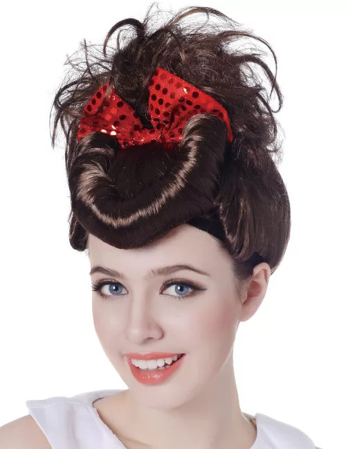 Photo du produit Perruque chignon rétro femme