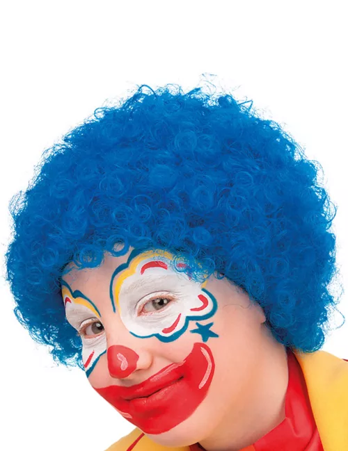 Photo du produit Perruque clown enfant bleue
