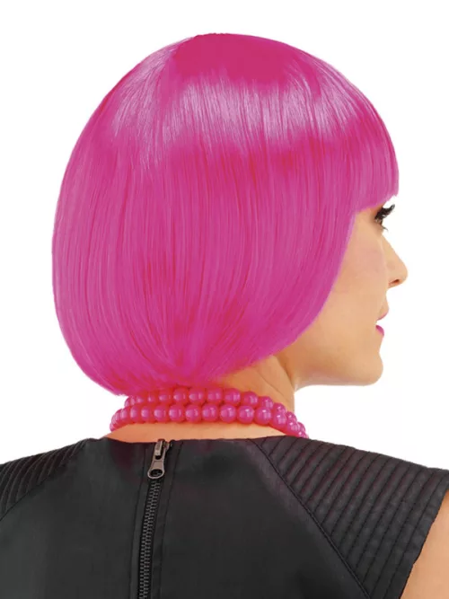 Photo du produit Perruque courte cabaret rose fille