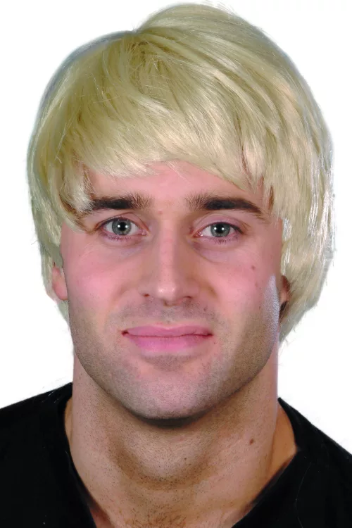 Photo du produit Perruque courte moderne blonde homme