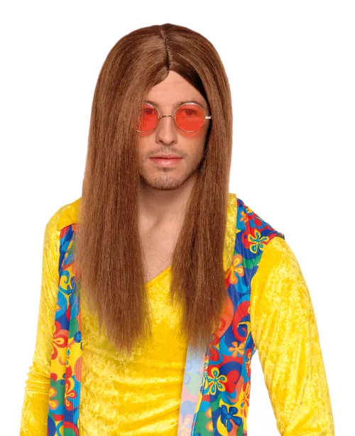 Photo du produit Perruque hippie marron adulte