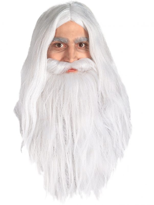 Photo du produit Perruque et barbe Gandalf Seigneur des Anneaux homme