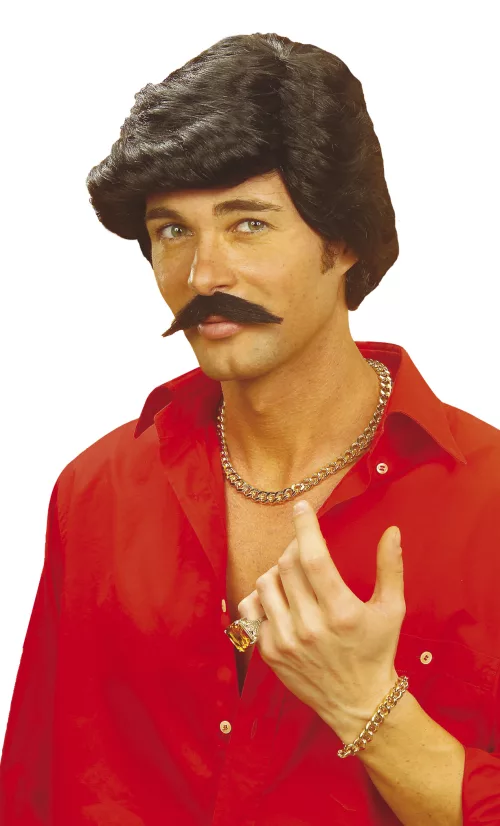 Photo du produit Perruque et moustache Casanovahomme