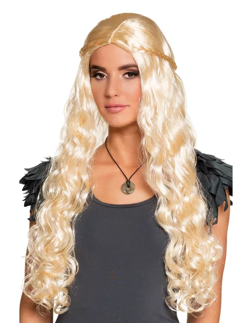 Photo du produit Perruque longue blonde avec petites tresses femme