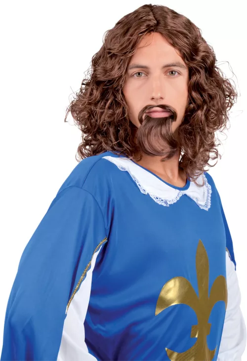 Photo du produit Perruque et moustache Mousquetaire homme