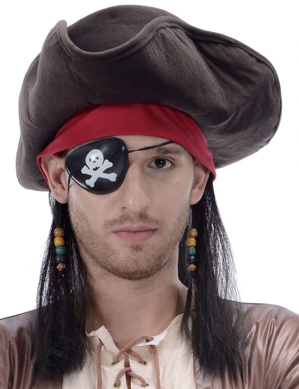 Photo du produit Perruque chapeau de pirate homme