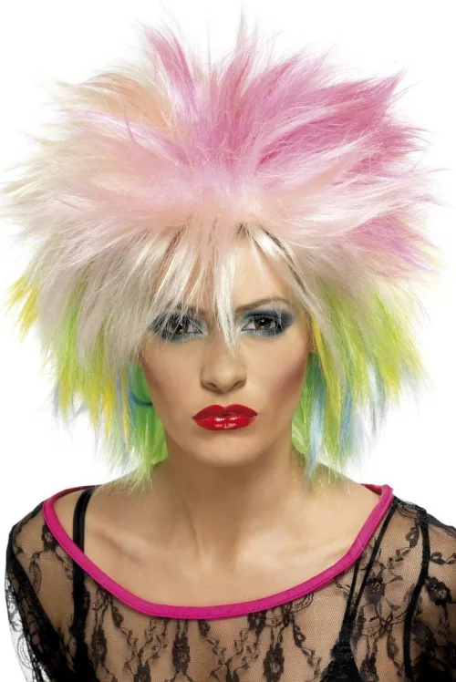 Photo du produit Perruque courte multicolore punk femme