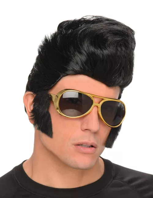 Photo du produit Perruque Rockeur homme avec lunettes
