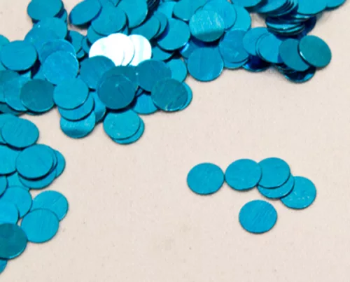Photo du produit Confettis de table ronds turquoise