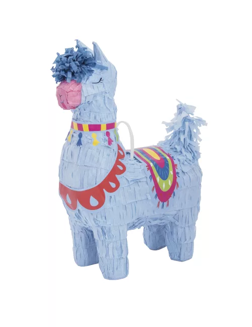Photo du produit Mini piñata lama bleu 16 cm