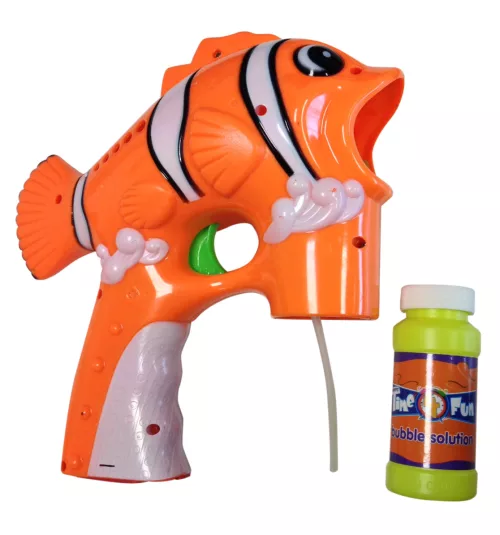 Photo du produit Pistolet à bulles en plastique poisson clown