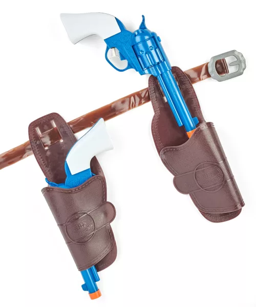 Photo du produit Pistolets cowboy en plastique avec étuis