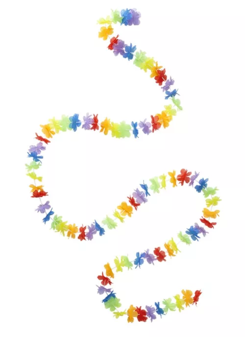 Photo du produit Guirlande fleurs hawaï multicolores 3 mètres