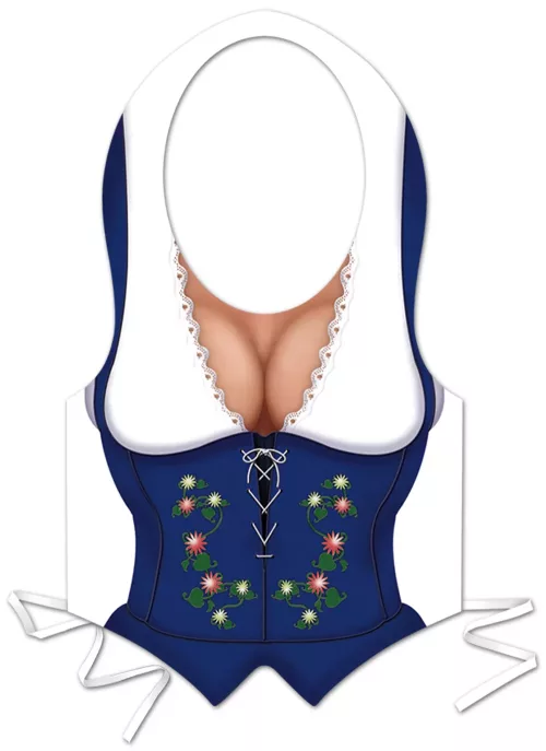 Photo du produit Tablier plastique femme bavaroise Oktoberfest