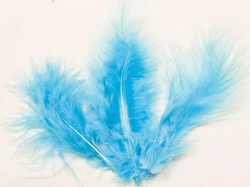 Photo du produit 20 Plumes de décoration turquoise 10 cm