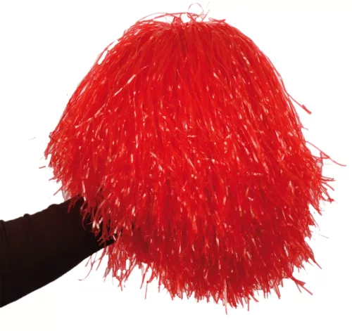 Photo du produit Pompon rouge métallique