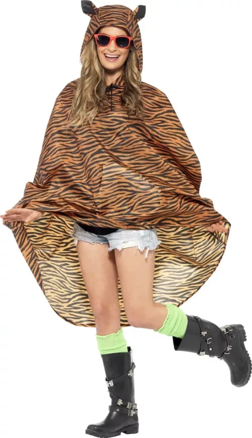 Photo du produit Poncho tigre adulte