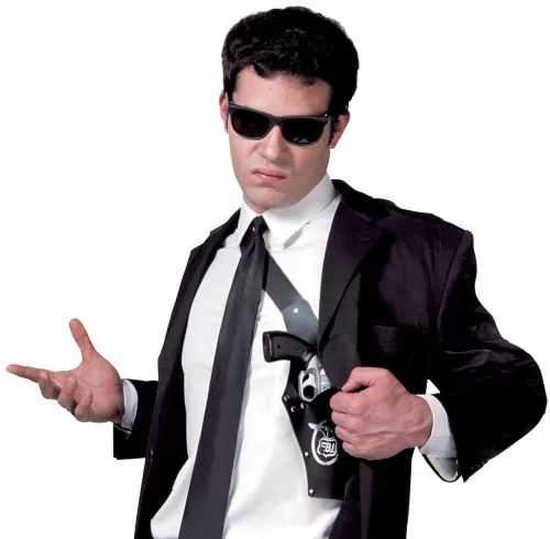 Photo du produit Porte revolver FBI adulte en plastique