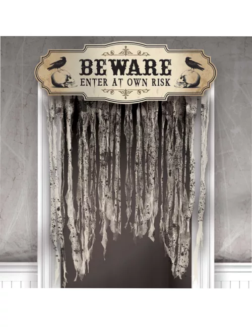 Photo du produit Rideau de porte tête de mort Halloween 140 X 100 cm