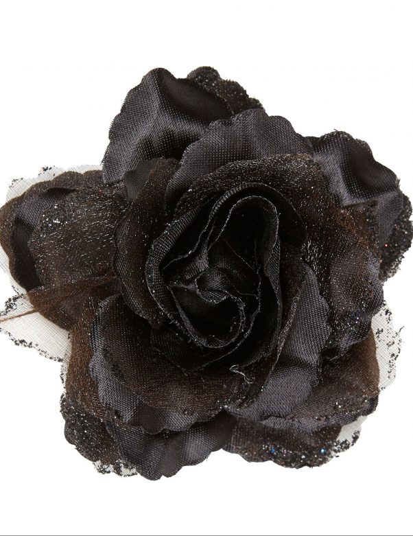 Photo du produit Rose noire pour cheveux femme