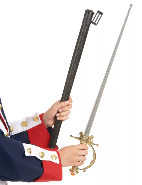 Photo du produit Sabre républicaine manche doré en plastique adulte 66 cm
