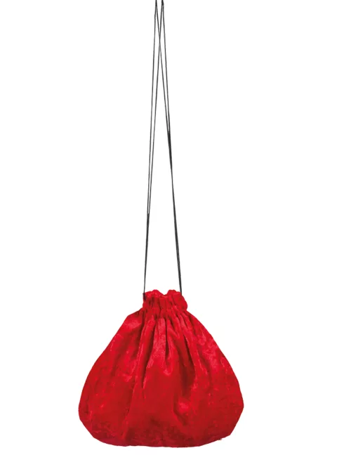 Photo du produit Sacoche velours rouge 27 cm