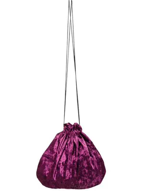 Photo du produit Sacoche velours violet 27 cm