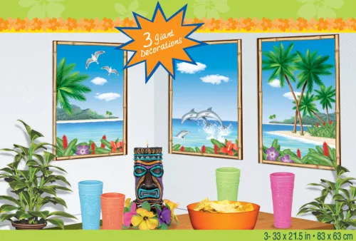 Photo du produit Décorations murales île paradisiaque