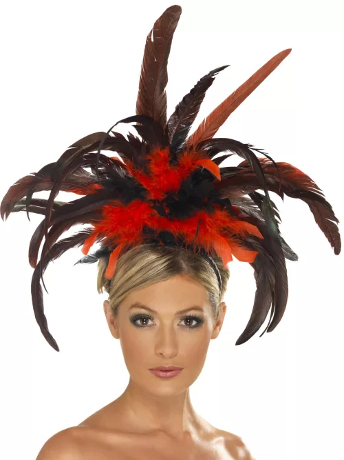 Photo du produit Serre tête cabaret plumes adulte