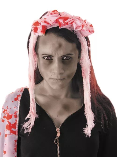 Photo du produit Serre-tête mariée ensanglantée adulte Halloween