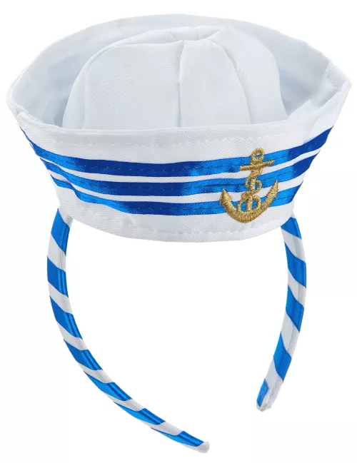 Photo du produit Serre-tête mini chapeau marin adulte