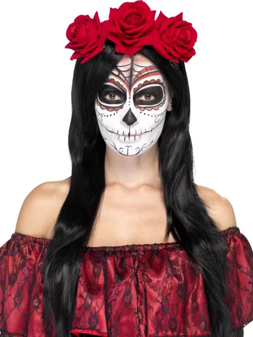 Photo du produit Serre tête roses rouges adulte