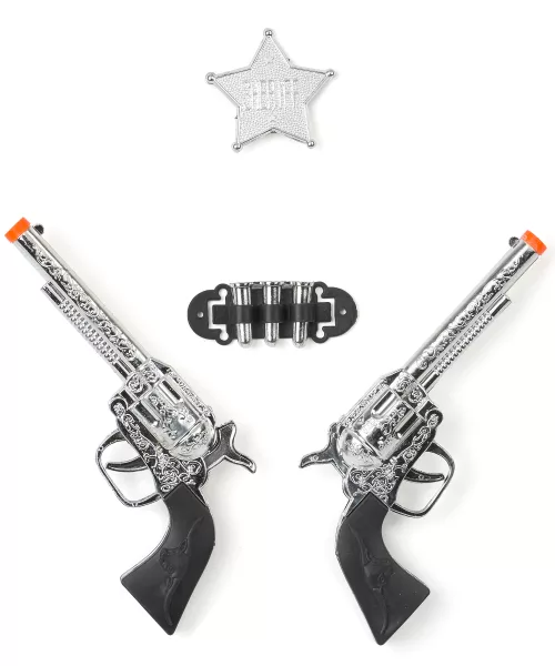 Photo du produit Set de 2 pistolets en plastique enfant
