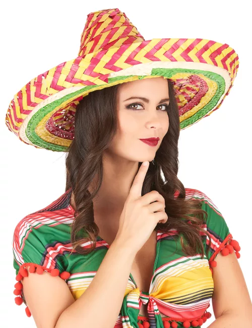 Photo du produit Sombrero Mexicain tutti frutti adulte