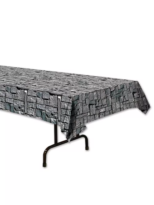 Photo du produit Nappe effet pierres grises 137 x 274 cm
