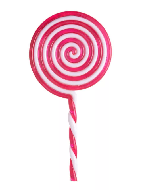 Photo du produit Sucette rose en plastique 22,5 cm