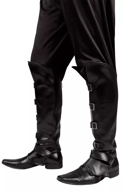 Photo du produit Sur-bottes noires effet cuir adulte
