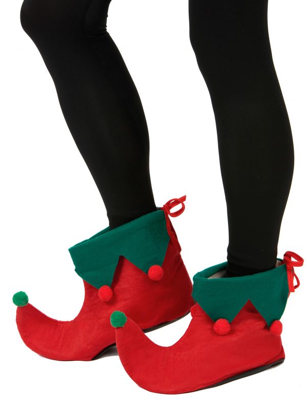 Photo du produit Sur-chaussures elfe avec pompons adulte