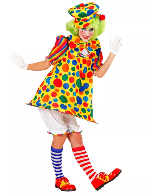 Photo du produit Déguisement clown de cirque multicolore femme