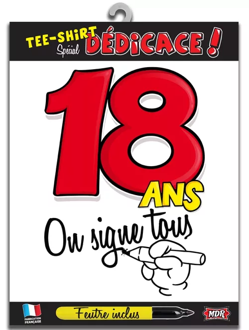 Photo du produit T-shirt Age 18 ans
