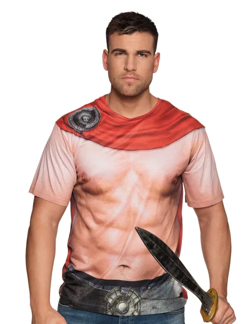 Photo du produit T-shirt gladiateur torse nu adulte