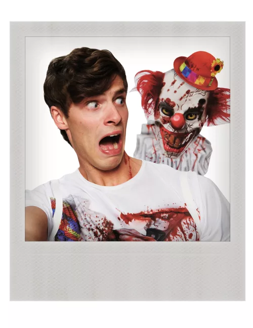 Photo du produit T-shirt Selfie clown effayant adulte