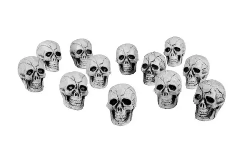 Photo du produit 12 Petites têtes de mort plastique
